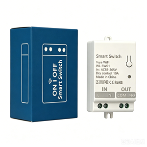 Tuya สวิตช์รีเลย์อัจฉริยะ <span class=keywords><strong>Wifi</strong></span> AC 85-265V, 10A แสดงผลแบบพาสซีฟแบบสัมผัสแห้งโมดูลควบคุมระยะไกลไร้สาย110V 220V แบบสากล - Product Image 1