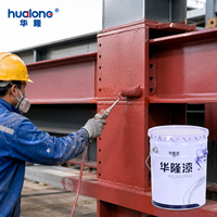 Primaire acrylique polyuréthane aqueux écologique antirouille liquide pour revêtements de bâtiments et structures en acier industrielles (application au rouleau)