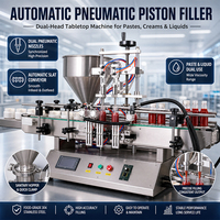 Petite machine de remplissage d'huile pour atelier, laboratoire et boutique, remplisseur pneumatique à piston de table avec trémie