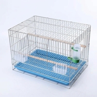 Cage à oiseaux de haute qualité, grande, robuste, en métal galvanisé, à paroi épaisse, habitat spacieux pour la reproduction, boîte anti-évasion