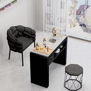 Modern Marble Top Manicure <b>Nail</b> Table with Storage Drawers for <b>Nail</b> Beauty Salon - Product Image 1