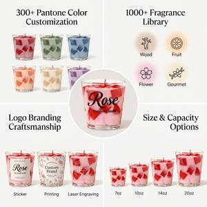 Luxury Iced Coffee Scented Soy <b>Wax</b> <b>Candle</b> Layered Drink For Modern Cafe Decor Wholesale Private Label Premium Realistic Set - Product Image 2