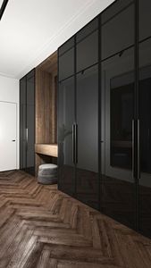 Vermonhouzz <span class=keywords><strong>Dressing</strong></span> sur mesure de luxe avec porte vitrée et éclairage LED intelligent, armoire de rangement modulaire pour villa - Product Image 6