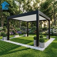 Pergola extérieure Sweet Home avec toit à lamelles motorisé et réglable