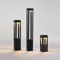 Lampu penambat LED aluminium tahan air tenaga surya 3W IP65 untuk penerangan taman lanskap dan rumput luar ruangan