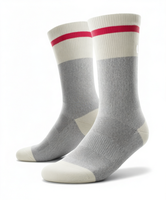 Chaussettes de sport respirantes à compression pour l'automne avec logo sur le revers et le bas, anti-humidité pour la course et le cyclisme, faible MOQ