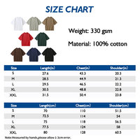 T-shirt en coton 100% tricoté uni coupe classique pour homme - Serand Mido 330g respirant