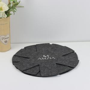 Protectores de Ollas y Sartenes Reutilizables Ecológicos de Fieltro de Poliéster, Juego de Utensilios de Cocina con Diseño Bordado Impreso, Estilo Moderno, Previenen Arañazos - Product Image 5