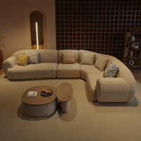 Canapé en tissu en forme de L, design minimaliste, spacieux, modulaire, avec accoudoirs larges, pour la maison, l'appartement, la villa, le salon, l'hôtel, les espaces commerciaux