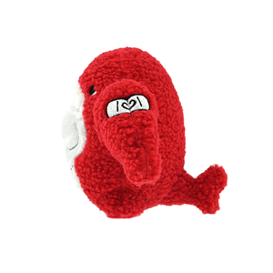 Peluche personnalisée <span class=keywords><strong>Corgi</strong></span> brodé super douce en forme de baleine musclée rouge pour anniversaire de bébé - Product Image 3