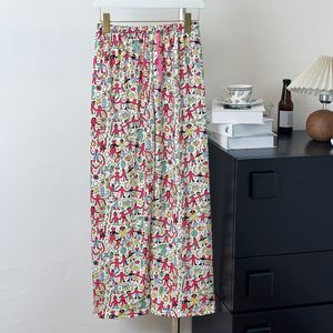 Pijamas de Mujer 100% Algodón, Pantalones Divertidos para Dormir, Ropa de Dormir Holgada, Sólida, Informal, de Punto, para Primavera y Otoño - Product Image 4