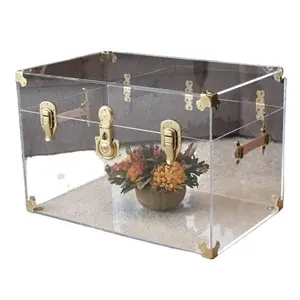 Lucite Acrylic Trunk Coffee Table for Household