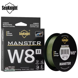 Ligne de pêche tressée avancée SeaKnight Brand W8 II Series 300m/500m 8 brins, ligne PE tressée, revêtement anti-UV résistant à l'eau de mer - Product Image 1