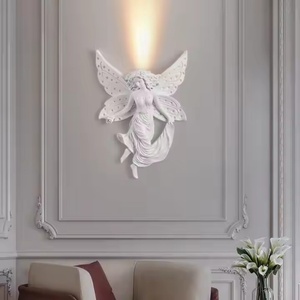Applique Murale PM French Cupid Design, Style Baroque Vintage, Ange, pour Couloir, Chevet, Salon, et Éclairage de Fond TV - Product Image 5