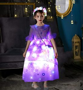 Robes de princesse Isabella Mirabel avec lumière LED pour filles, tenues de fête d'anniversaire d'Halloween, <span class=keywords><strong>famille</strong></span> magique, DISP-012 - Product Image 2
