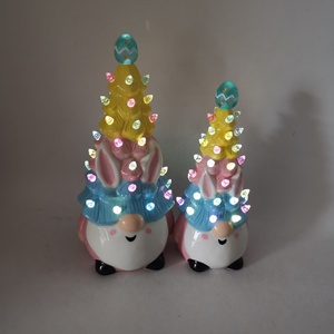 Ornement de lapin en céramique écologique lapin de Pâques décor Figurines Statue Figurine en porcelaine <span class=keywords><strong>roman</strong></span> accessoires de décoration pour la maison - Product Image 6