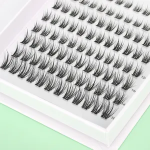 SP EYELASH Hochwertige Segment wimpern hand gefertigte falsche Wimpern DIY Individuelle gemischte Schalen Knoten freie lange individuelle Cluster-Wimpern