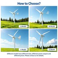 Éolienne à axe horizontal 5 kW à faible vitesse de coupe, système 48 V avec contrôleur pour usage domestique et agricole