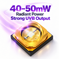Plage de température d'utilisation étendue : -30 à 60 ℃   LED UV 305-315nm sur substrat AIN, faisceau ultraviolet à 60 degrés pour habitat animalier