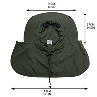 Chapeau Bob Personnalisé à Large Bord en Polyester, Séchage Rapide, Maille Respirante, avec Cache-Nuque, Idéal Pêche et Activités Extérieures – Prix Usine