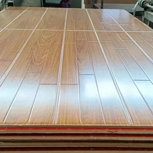 Gratis sampel harga rendah kualitas terjamin lantai laminasi Grain SPC kayu PVC vinil klik lantai