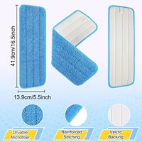 Fournitures de nettoyage ménager Tête de vadrouille en microfibre à code couleur pour le nettoyage des sols