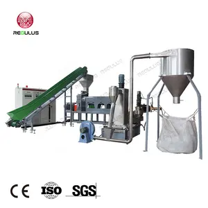 Plastic PP Pipes Lumps Crushed Materials Recycling Pelletizer Single-stage Water-ring Granulating Pelletizing Line