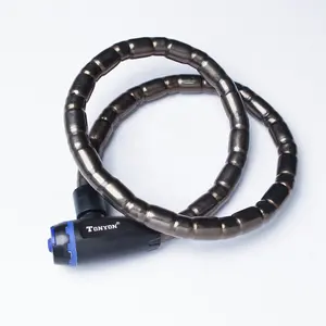 OEM دراجة نارية PVC مادة متينة دراجة نارية سوداء الثقيلة الأمن قفل مشترك مضاد للسرقة للدراجة