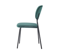 Promotionnel Salle À Manger Master Chaise Vert Gris Tissu Rembourré Baignoire Chaise Nordique Confortable Restaurant Table et Chaises Ensemble