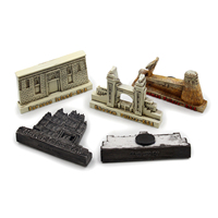 Magneti per Frigorifero Personalizzati con Monumenti Nazionali dell'Arabia Saudita in Stile 3D, Souvenir in Resina a Forma di Castello, Magneti Personalizzati per Frigorifero come Regali di Viaggio
