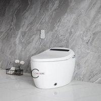 WC intelligent monobloc moderne à chasse automatique, à économie d'énergie, de qualité supérieure, directement de l'usine, pour salle de bain domestique