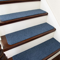 Protection Stair Treads Mat Non Slip Washable Machine Made PET Friendly Stair Rugs Indoor Staircase Runners for Wooden Steps