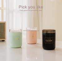 Mini humidificateur à brume fraîche USB innovant Diffuseur de bougies aromatiques à lumière LED pour voiture, huile parfumée domestique, aromathérapie plastique