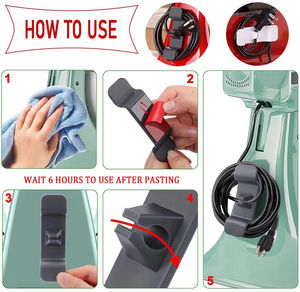 Organisateur de câbles portable, clips de rangement, cache-câbles, enrouleur de fils pour appareils de cuisine, mixeurs, robots culinaires - Product Image 2