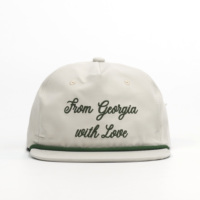 Hotselling op maat gemaakte pet met geborduurd logo, 5-delige waterdichte, ongestructureerde snapback petten voor 2026