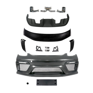 Kit de carrocería de Venta caliente para <span class=keywords><strong>Porsche718</strong></span> 2017y-2019y parachoques delantero difusor trasero alerón falda lateral - Product Image 6