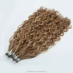 กาวเคราตินอิตาลีสำเร็จรูปจากโรงงานสำหรับต่อผมแบบ I Tip ผมแท้แบบ Double Drawn Virgin Raw ของรัสเซียแบบ K Tip ผมแท้ Remy - Product Image 1