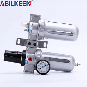 Ensemble filtre régulateur <span class=keywords><strong>d</strong></span>'air série SFC avec lubrificateur et séparateur de gouttelettes <span class=keywords><strong>d</strong></span>'<span class=keywords><strong>eau</strong></span> à <span class=keywords><strong>pression</strong></span> standard et purge manuelle - Product Image 4
