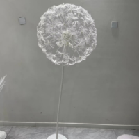 L58 Fleurs de pissenlit artificielles géantes, écologiques, faites à la main, décoratives, élégantes, personnalisables en couleur et en taille, pour mariage et événements