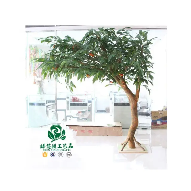 ג 'ן שין צ' י מלאכות נמוך מחיר מלאכותי ירוק עצי ליצ 'י פירות עבור גן קישוט