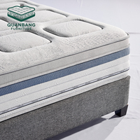Matelas de luxe pleine grandeur au meilleur prix pour chambre à coucher, matelas en mousse à mémoire de forme de haute qualité avec ressorts ensachés pour hôtel