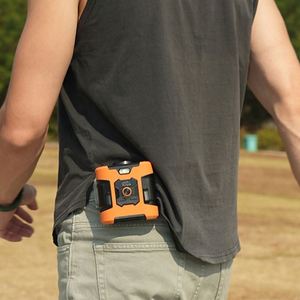 Portable High Speed With <b>Lighting</b> Lightweight Waist <b>Neck</b> Hanging Desktop Cooling Fan Personal Outdoor Camping Cooler - Product Image 1