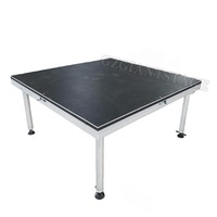 Scène portable en aluminium, scène robuste, plateforme de scène 8 pieds x 4 pieds, plancher de scène