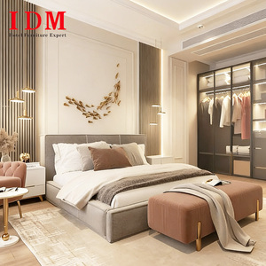 Juegos de Muebles de Dormitorio Modernos de Alta Calidad IDM, Estilo Contemporáneo de 5 Estrellas para Hoteles y Apartamentos, Hechos de Panel de Madera - Product Image 1