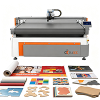 Découpeuse numérique à plat CNC pour la découpe d'affiches publicitaires, de bannières, de tissus flexibles et de matériaux d'impression