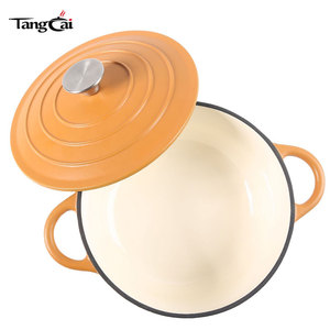 <span class=keywords><strong>Olla</strong></span> <span class=keywords><strong>de</strong></span> Hierro Fundido Esmaltada Chef Choice <span class=keywords><strong>con</strong></span> Personalización Profunda, <span class=keywords><strong>Olla</strong></span> Holandesa Redonda <span class=keywords><strong>de</strong></span> 5QT para una Cocina Saludable, Aprobada por la FDA - Product Image 3