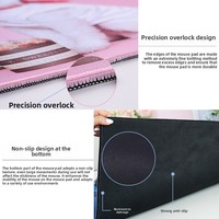 Fabrication OEM/ODM, tapis de souris de jeu de dessin animé, base en caoutchouc, 800x300x2mm, taille personnalisée, rectangulaire, utilisation au bureau, en stock