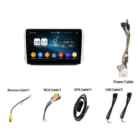 2 + 32G 10 ''Vidéo Radio Audio Stéréo IPS Écran tactile complet Android 10 Lecteur DVD de voiture Affichage GPS Navigation pour Peugeot 2008-2020