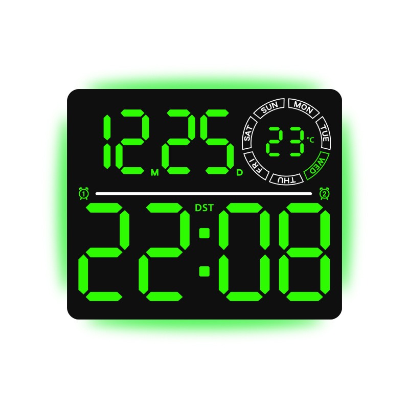 6692 guscio nero, luce verde