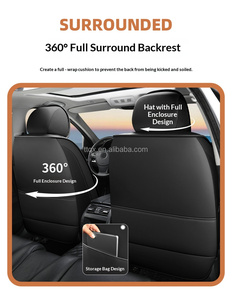 Fundas Delicadas para <span class=keywords><strong>Asientos</strong></span> de Coche <span class=keywords><strong>Kia</strong></span> Sportage K5 Seltos <span class=keywords><strong>Rio</strong></span>, Protección Completa, Accesorio Interior Práctico para Vehículos de 5 Plazas - Product Image 5